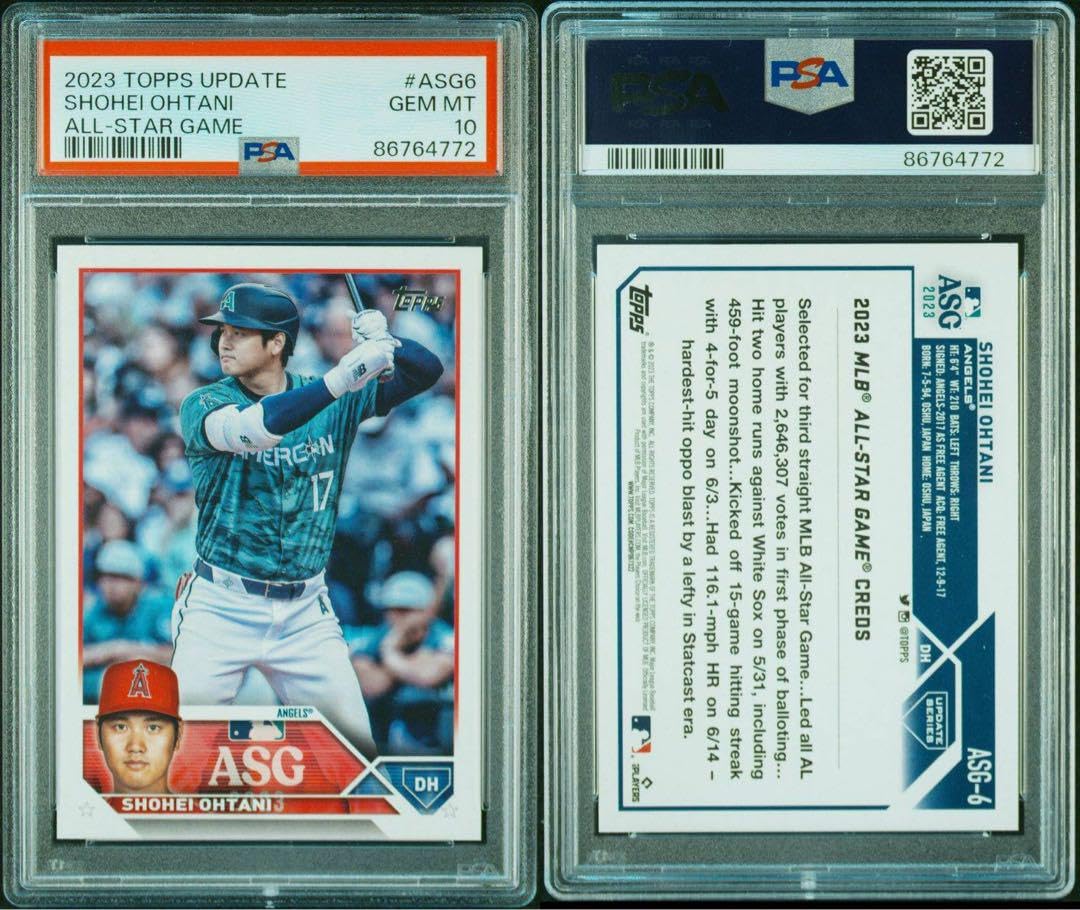 PSA 2023 TOPPS UPDATED 大谷翔平 ALL-STAR Amazon.co.jp: PSA10 PSA 2023 TOPPS UPDATED 大谷翔平 ALL-STAR Amazon.co.jp: PSA10